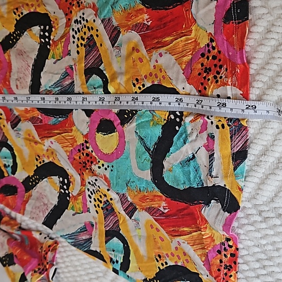 Kozan colorful v-neck long sleeve top, 2x - Picture 5 of 9